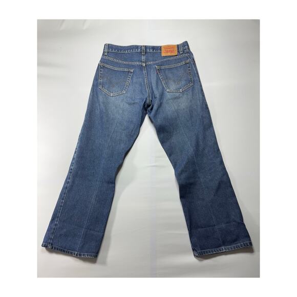 Levi's 517 Men's Bootcut Blue Denim Jeans - Size 36x29.5 - Picture 2 of 7